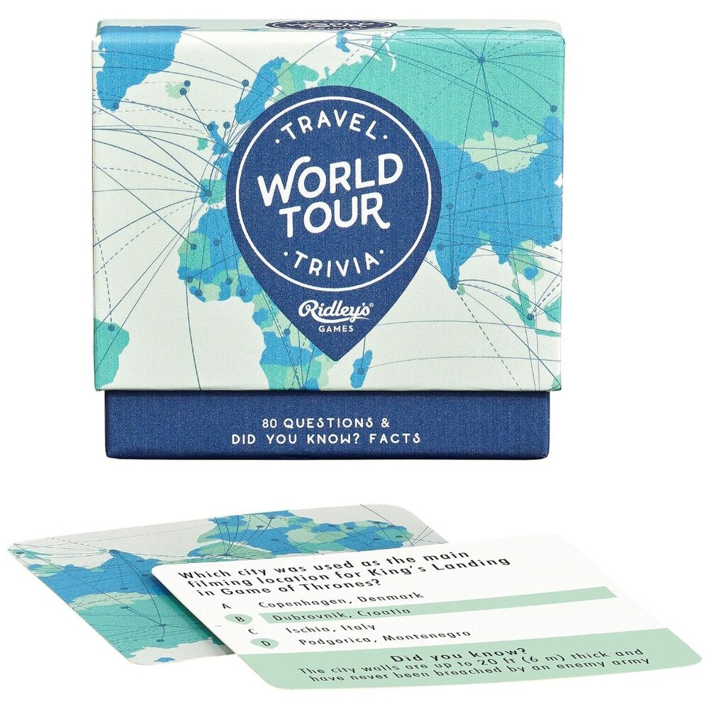 Ridley's World Tour Travel Trivia Card Game NEW
